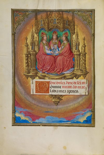 Intronizacja Trójcy Świętej autorstwa Master of James IV of Scotland