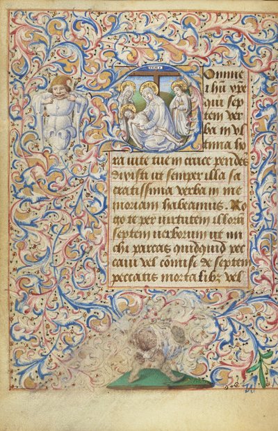 Inicjał D: Lament autorstwa Master of Jean Rolin II (Hand B)