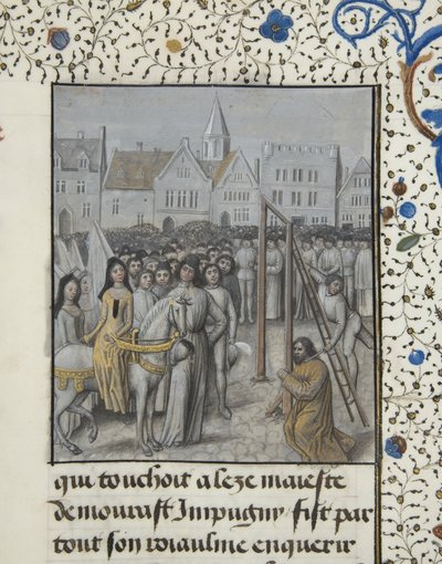 Ms 659 fol.78r Egzekucja Guillaume