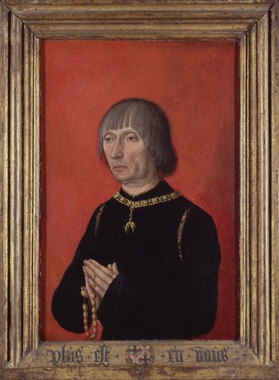 Portret Lodewijka van Gruuthuuse, ok. 1472-82 (olej na desce) autorstwa Master of Portraits of Princes