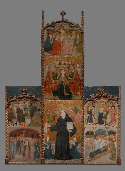 Retabulacja świętych Atanazego, Błażeja i Agaty, 144045. autorstwa Master of Riglos