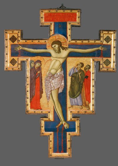 Krucyfiks z Umbrii, druga połowa 13 ... autorstwa Master of Saint Francis of Assisi