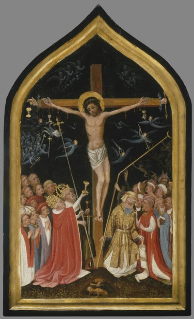 Chrystus na Żywym Krzyżu, 1420-30 autorstwa Master of Saint Veronica