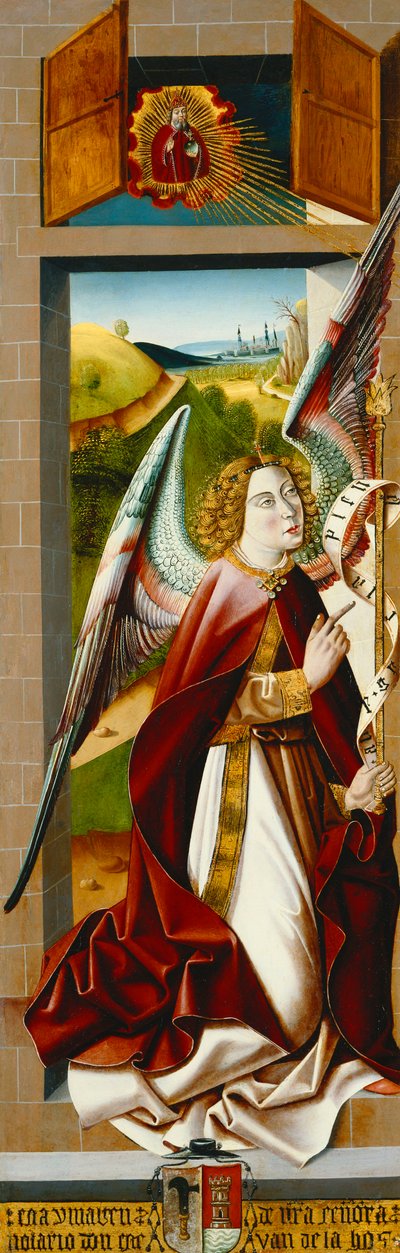 Wniebowzięcie Magdaleny; i Zwiastowanie autorstwa Master of Santa Maria de la