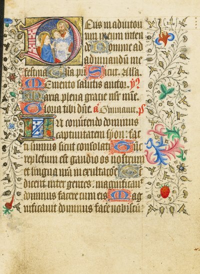 Początek D: Ofiarowanie w świątyni autorstwa Master of Sir John Fastolf