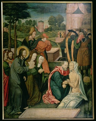 Wskrzeszenie św. Łazarza (patrz 160860 dla pary) autorstwa Master of St. Severin