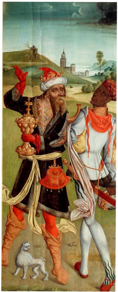 Adoracja Trzech Króli. Dwóch Trzech Króli”, początek XVI wieku. autorstwa Master of Switzerland