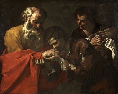 Powrót syna marnotrawnego, ok. 1630-50 autorstwa Master of the Annunciation to the Shepherds