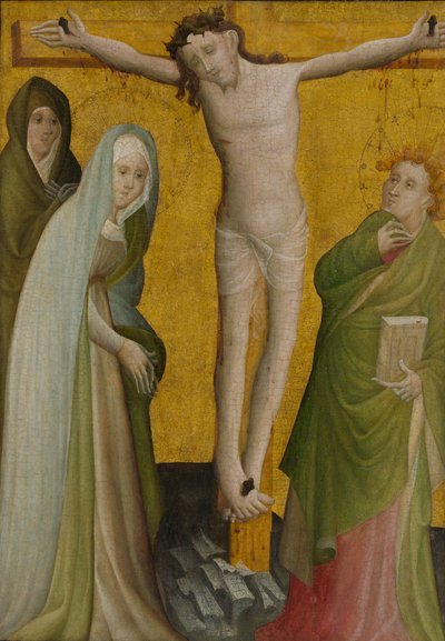 Ukrzyżowanie, ca. 1400. autorstwa Master of the Berswordt Altar