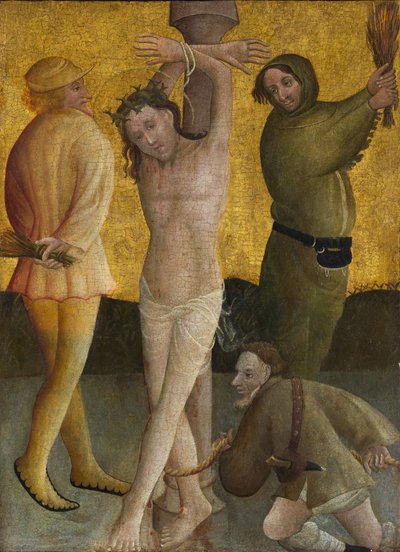 Biczowanie, ca. 1400. autorstwa Master of the Berswordt Altar