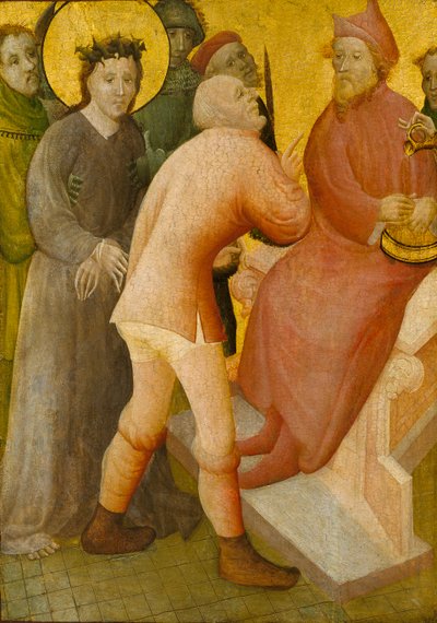 Chrystus przed Piłatem, XV w. autorstwa Master of the Bielefeld Altar