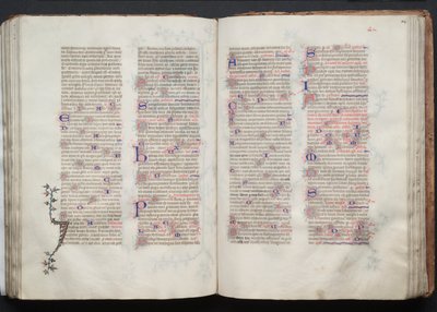 Mszał Gotha: Fol. 103v, Tekst, c. 1375. autorstwa Master of the Boqueteaux