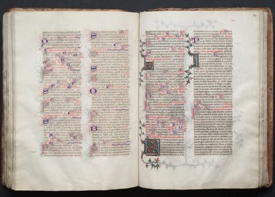 Mszał Gotha: Fol. 113r, Tekst, c. 1375. autorstwa Master of the Boqueteaux