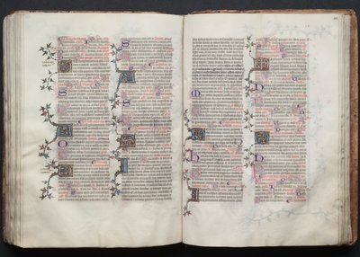 Mszał Gotha: Fol. 122r, Tekst, c. 1375. autorstwa Master of the Boqueteaux