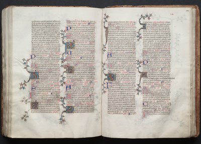 Mszał Gotha: Fol. 124r, Tekst, ok. n.e. 1375. autorstwa Master of the Boqueteaux