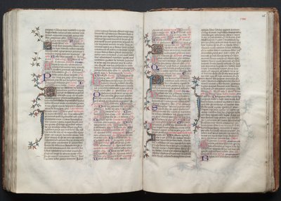 Mszał Gotha: Fol. 125v, tekst, ok. 1375. autorstwa Master of the Boqueteaux