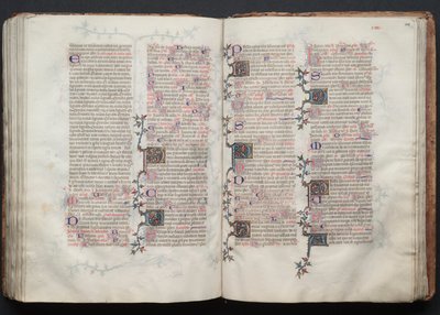 Mszał Gotha: Fol. 127v, Tekst, c. 1375. autorstwa Master of the Boqueteaux