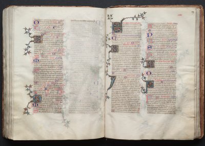 Mszał Gotha: Fol. 129r, Tekst, c. 1375. autorstwa Master of the Boqueteaux