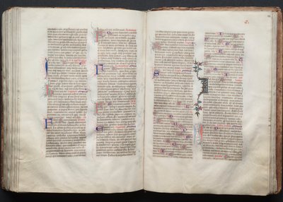 Mszał Gotha: Fol. 133r, Tekst, c. 1375. autorstwa Master of the Boqueteaux