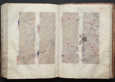 Mszał Gotha: Fol. 133v, Tekst, c. 1375. autorstwa Master of the Boqueteaux