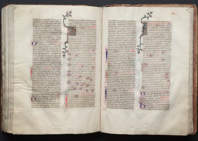 Mszał Gotha: Fol. 135r, Tekst, c. 1375. autorstwa Master of the Boqueteaux