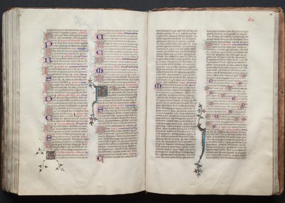 Mszał Gotha: Fol. 136r, Tekst, c. 1375. autorstwa Master of the Boqueteaux