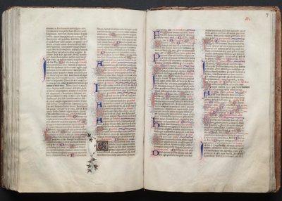 Mszał Gotha: Fol. 137r, Tekst, ok. n.e. 1375. autorstwa Master of the Boqueteaux