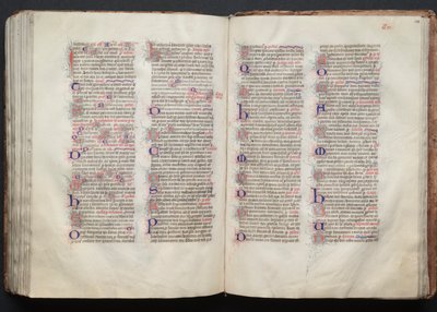 Mszał Gotha: Fol. 137v, Tekst, c. 1375. autorstwa Master of the Boqueteaux