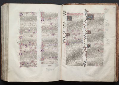 Mszał Gotha: Fol. 144r, Tekst, ok. n.e. 1375. autorstwa Master of the Boqueteaux