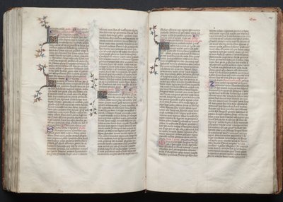 Mszał Gotha: Fol. 145r, Tekst, ok. n.e. 1375. autorstwa Master of the Boqueteaux