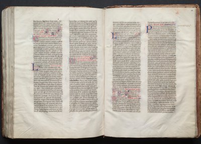 Mszał Gotha: Fol. 151r, Tekst, c. 1375. autorstwa Master of the Boqueteaux