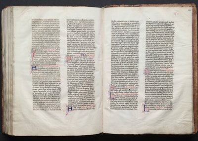 Mszał Gotha: Fol. 154r, Tekst, ok. n.e. 1375. autorstwa Master of the Boqueteaux