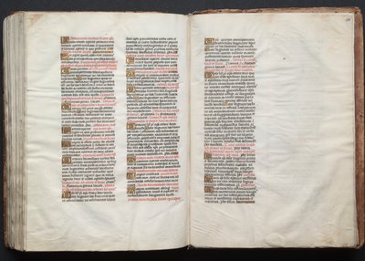 Mszał Gotha: Fol. 158r, Tekst, c. 1375. autorstwa Master of the Boqueteaux