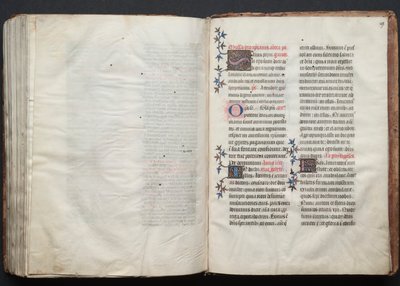 Mszał Gotha: Fol. 159r, Tekst, c. 1375. autorstwa Master of the Boqueteaux