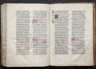 Mszał Gotha: Fol. 160r, Tekst, ok. 1375. autorstwa Master of the Boqueteaux