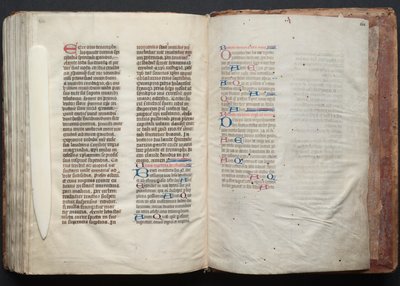 Mszał Gotha: Fol. 164r, Tekst, ok. n.e. 1375. autorstwa Master of the Boqueteaux