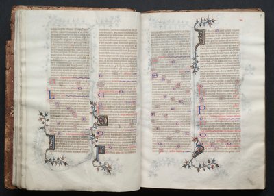 Mszał Gotha: Fol. 17r, Tekst, c. 1375. autorstwa Master of the Boqueteaux