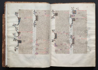 Mszał Gotha: Fol. 19r, Tekst, c. 1375. autorstwa Master of the Boqueteaux