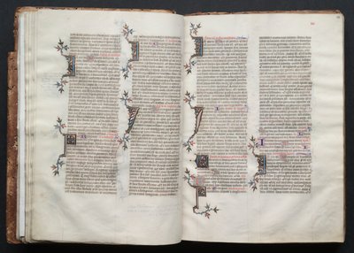 Mszał Gotha: Fol. 23r, Tekst, c. 1375. autorstwa Master of the Boqueteaux