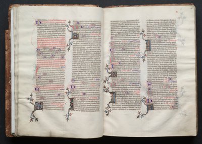 Mszał Gotha: Fol. 25r, Tekst, c. 1375. autorstwa Master of the Boqueteaux
