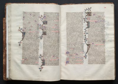 Mszał Gotha: Fol. 26v, Tekst, c. 1375. autorstwa Master of the Boqueteaux