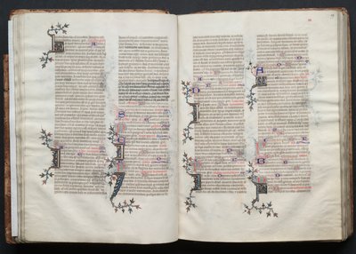 Mszał Gotha: Fol. 29r, Tekst, c. 1375. autorstwa Master of the Boqueteaux
