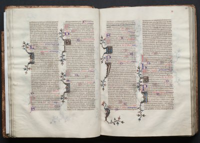 Mszał Gotha: Fol. 29v, Tekst, c. 1375. autorstwa Master of the Boqueteaux