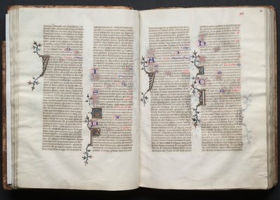 Mszał Gotha: Fol. 33r, Tekst, c. 1375. autorstwa Master of the Boqueteaux
