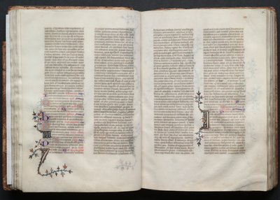 Mszał Gotha: Fol. 35v, Tekst, c. 1375. autorstwa Master of the Boqueteaux