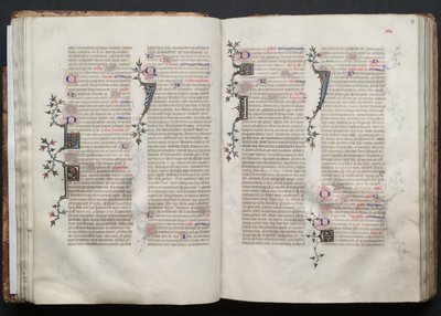 Mszał Gotha: Fol. 36v, Tekst, c. 1375. autorstwa Master of the Boqueteaux