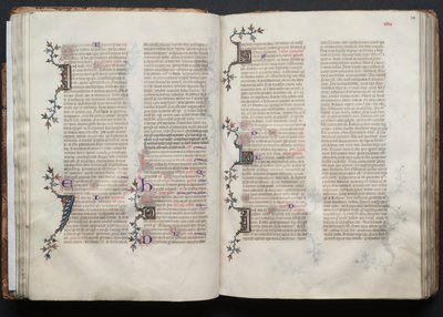 Mszał Gotha: Fol. 37v, Tekst, c. 1375. autorstwa Master of the Boqueteaux