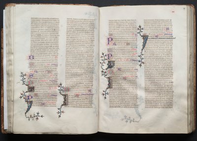 Mszał Gotha: Fol. 38v, Tekst, c. 1375. autorstwa Master of the Boqueteaux