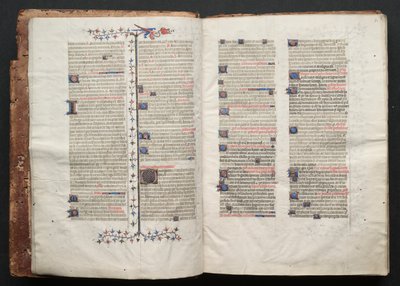 Mszał Gotha: Fol. 3r, Tekst , c. 1375. autorstwa Master of the Boqueteaux