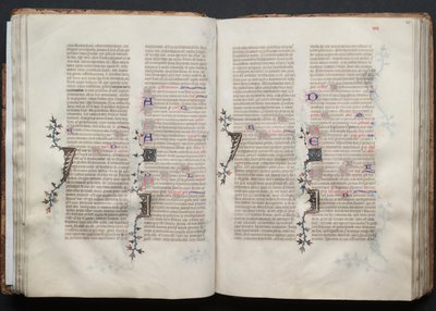 Mszał Gotha: Fol. 41v, Tekst, c. 1375. autorstwa Master of the Boqueteaux
